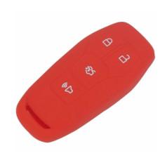 Чехол для Ford 4кн MKC MKX MKZ Edge Escape Focus (силиконовый) Red Чехол для Ford 4кн MKC MKX MKZ Edge Escape Focus (силиконовый) Red