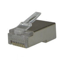 Штекер 8P8C  ( RJ-45 ) в экране