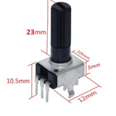 Резистор переменный RV09 10 kOm (B103)  23mm