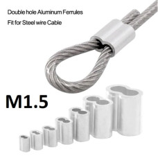 Алюминиевая гильза с двумя отверстиями M1.5