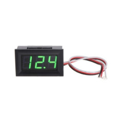 Вольтметр 0.36" в корпусе 3pin 0-30VDC зеленый Вольтметр 0.36" в корпусе 3pin 0-30VDC зеленый