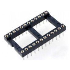 Панелька для микросхем 24 pin ( SCLM-24 ) цанговая Панелька для микросхем 24 pin ( SCLM-24 ) цанговая