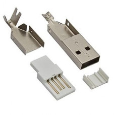 Штекер USB-A на кабель ( без оболочки ) ( USBA-SP-1 ) Штекер USB-A на кабель ( без оболочки ) ( USBA-SP-1 )