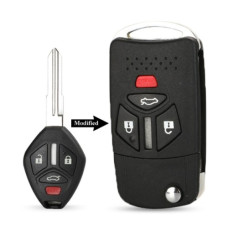 Корпус ключа MITSUBISHI 4 кнопки 4BTN ( MIT11 правое лезвие )