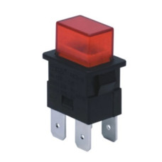 Выключатель пылесоса PS23-16  16A 250V с подсвететкой (красная)