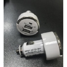 Зарядное устройство 12-24VDC 2x5VDC 2100mA в прикуриватель