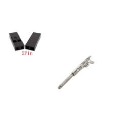 Штекер JST SM Dupont 2,54 мм 2 pin Штекер JST SM Dupont 2,54 мм 2 pin