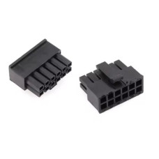 Гнездо на кабель 4,2мм 2x6 pin Разъем Mini Fit ( черный )