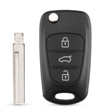 Корпус ключа KIA / Hyundai 3 кнопки ( жало HY18 (HY20R Blade))