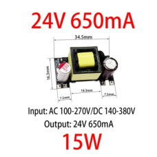 Блок питания ( адаптер ) 24V 0,65A ( плата ) Блок питания ( адаптер ) 24V 0,65A ( плата )