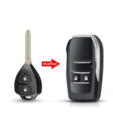 Корпус ключа TOYOTA 2 кнопки ( жало 45mm ) FT-55 Корпус ключа TOYOTA 2 кнопки ( жало 45mm ) FT-55