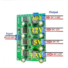 Понижающий преобразователь DC-DC (3A 3,3V 5V 12V ADJ) ( DD31AJQA ) Понижающий преобразователь DC-DC (3A 3,3V 5V 12V ADJ) ( DD31AJQA )