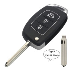 Корпус ключа KIA / Hyundai 3 кнопки ( жало H15R )