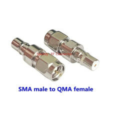 Переходник штекер SMA - гнездо QMA Переходник штекер SMA - гнездо QMA
