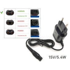 Зарядное устройство для триммера Philips ( HL-8505 ) 15V 0.36A DC Зарядное устройство для триммера Philips ( HL-8505 ) 15V 0.36A DC