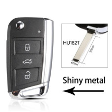 Корпус ключа Skoda Octavia A7 Seat Leon Altea Ibiza ( жало HU162T ) никель Корпус ключа Skoda Octavia A7 Seat Leon Altea Ibiza ( жало HU162T ) никель