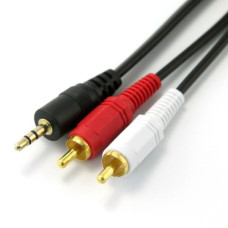 Шнур шт 3,5мм - 2шт RCA 5 м Шнур шт 3,5мм - 2шт RCA 5 м