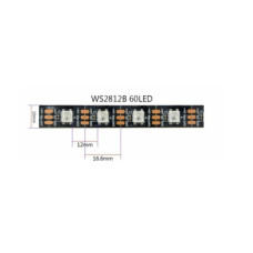 Светодиодная лента адресная smart RGB WS2812 5V 60 свет./м Светодиодная лента адресная smart RGB WS2812 5V 60 свет./м