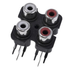 Гнездо RCA - 4 в колодке под винт угловой (RCA00025) AV4-8.4-7 Гнездо RCA - 4 в колодке под винт угловой (RCA00025) AV4-8.4-7