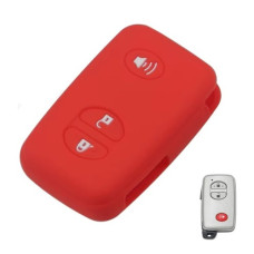 Чехол для Toyota 3кн 4runner Land Cruiser Venza Camry Prius (силиконовый) Red Чехол для Toyota 3кн 4runner Land Cruiser Venza Camry Prius (силиконовый) Red