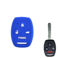 Чехол для HONDA 4кн Civic Accord Pilot Fit Crv Ridgeline Jazz (силиконовый) Blue Чехол для HONDA 4кн Civic Accord Pilot Fit Crv Ridgeline Jazz (силиконовый) Blue