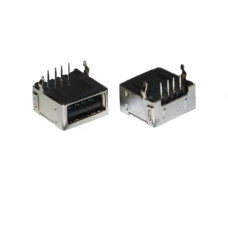Гнездо USB-A-1J угловое ( в экране ) Гнездо USB-A-1J угловое ( в экране )