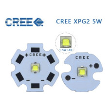 Светодиод   1-5W белый холодный  8mm 3,6VDC CREE XPG2 6500К