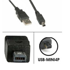 Шнур штекер USB-A - штекер USB mini 4pin 1,8м Шнур штекер USB-A - штекер USB mini 4pin 1,8м