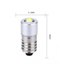 Лампочка 12V 1W  LED ( фонарик ) E10