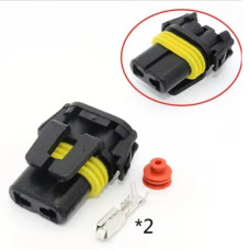 Разъем герметичный авто  2pin 1,5mm ( DJ7028YB-2.8-21 )