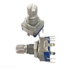 Энкодер EC11 5 Pin ( 15мм мет. резьба ) Энкодер EC11 5 Pin ( 15мм мет. резьба )