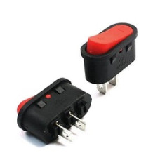 Переключатель 220V 2pin 2положения (без подсветки) KCD1-3 Переключатель 220V 2pin 2положения (без подсветки) KCD1-3