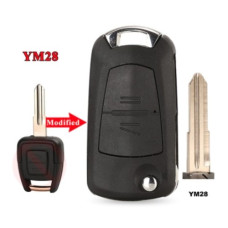 Корпус ключа Opel 2 кнопки ( жало YM28 ) Корпус ключа Opel 2 кнопки ( жало YM28 )