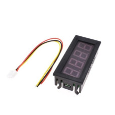 Вольтметр 0.56" в корпусе 3pin 0-100VDC зеленый 4 разряда Вольтметр 0.56" в корпусе 3pin 0-100VDC зеленый 4 разряда