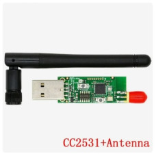 Модуль Bluetooth BLE 4,0 CC2531 Zigbee Sniffe ( с антеной ) Модуль Bluetooth BLE 4,0 CC2531 Zigbee Sniffe ( с антеной )