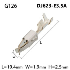 Клемма обжимная гнездо G126  ( DJ623-E3.5A ) 929939-3 964286-1