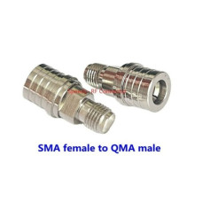 Переходник штекер QMA - гнездо SMA Переходник штекер QMA - гнездо SMA
