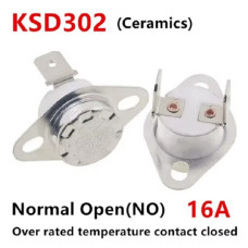 Термопредохранитель (термостат) KSD301 ( 40 °C ) 250V 16A на замыкание