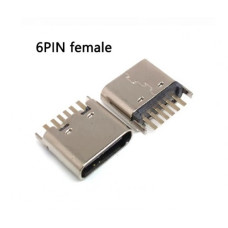 Гнездо USB Type-C 6pin прямое Гнездо USB Type-C 6pin прямое