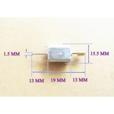 Мотор QK1 DC 12V с медным червяком и двойным валом Мотор QK1 DC 12V с медным червяком и двойным валом