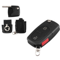 Корпус ключа VW VOLKSWAGEN 2 кнопки + паника овал ( батарейка на корпусе CR1616 2шт)