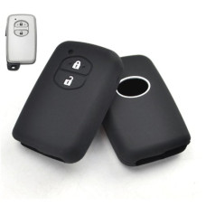 Чехол для Toyota 2кн 4runner Land Cruiser Venza Camry Prius (силиконовый) черный-белый Чехол для Toyota 2кн 4runner Land Cruiser Venza Camry Prius (силиконовый) черный-белый