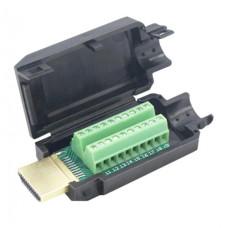 Штекер HDMI 19pin на кабель 2-JK-640