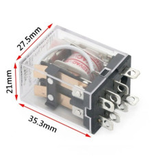 Реле электромагнитное HH62PL-DC12V 2C 10A Реле электромагнитное HH62PL-DC12V 2C 10A