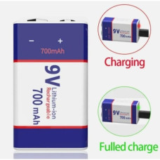 Аккумулятор литий-ионный (Li-Ion) 6F22 (крона) 9V 700mAh 1604A-BC USB Type-C Аккумулятор литий-ионный (Li-Ion) 6F22 (крона) 9V 700mAh 1604A-BC USB Type-C