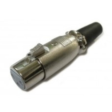 Гнездо CANON ( XLR ) на кабель металл Гнездо CANON ( XLR ) на кабель металл