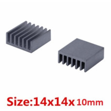 Радиатор ребристый 14x14x10мм ( SILVER )