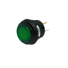 Кнопка круглая с фикс. 3 pin 12V ASW-29D водонепроницаемая зеленая IP65 Кнопка круглая с фикс. 3 pin 12V ASW-29D водонепроницаемая зеленая IP65