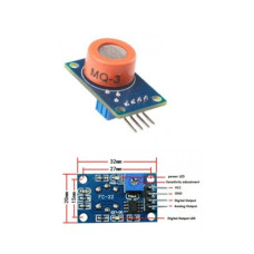 Arduino датчик MQ-3 ( спирт, пары алкоголя, бензин ) (модуль) Arduino датчик MQ-3 ( спирт, пары алкоголя, бензин ) (модуль)