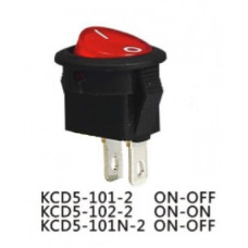 Переключатель 220V 2pin 2положения (без подсветки) KCD5-101-2 Переключатель 220V 2pin 2положения (без подсветки) KCD5-101-2